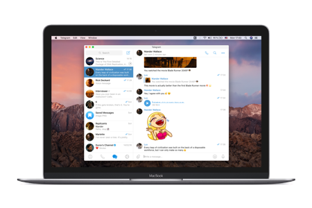 Captura de Telegram en macOS